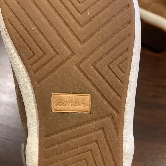 Sanuk Womens Kat Sphynx Slouch Boots Tan Suede - Picture 6 of 6